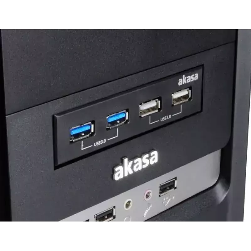 Priekinio skydelio jungčių modulis Akasa InterConnect S AK-ICR-12V3, 3.5 inch lizdui, USB 3.0/2.0