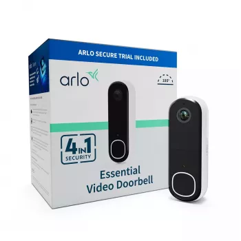 Vaizdo durų skambutis Arlo Essential HD AVD3001-100EUS 1536p 180° matymo kampas