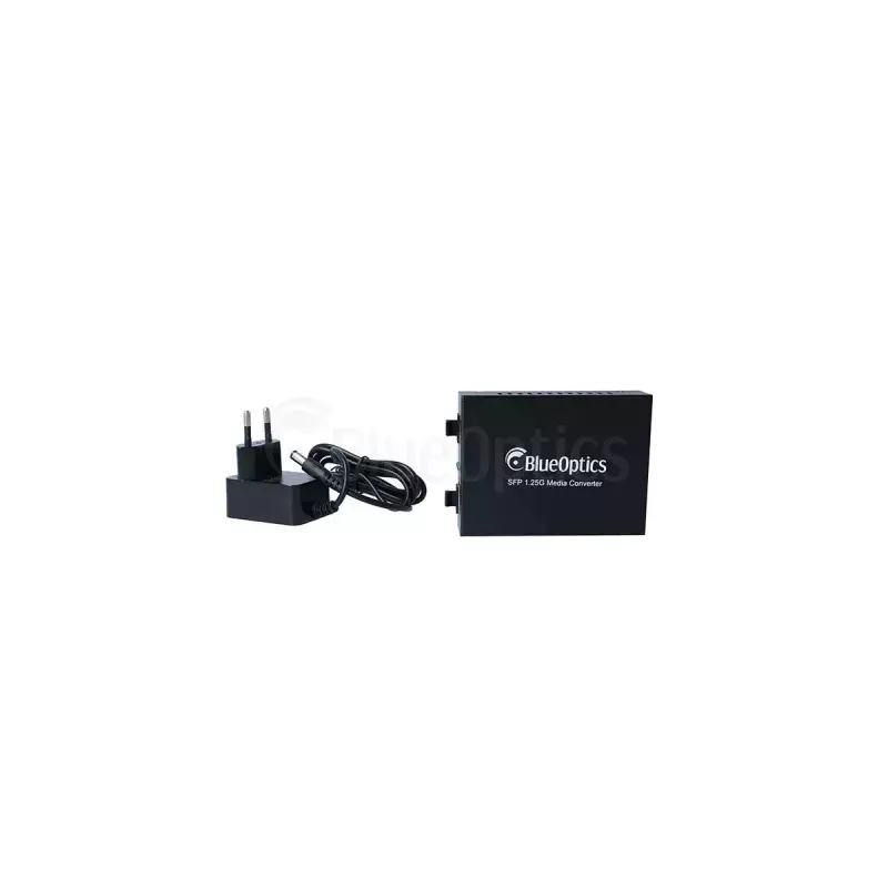 Tinklo medijos keitiklis BlueOptics BLMC004 1000 Mbit/s vienmodis juodas