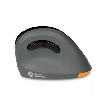 BakkerElkhuizen PRF Mouse Wireless belaidė vertikali pelė, pilka, dešinei rankai, optinė, RF belaidė, 1600 DPI, juoda, pilka