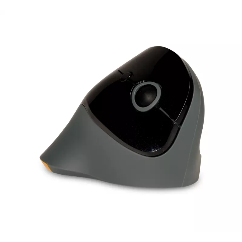BakkerElkhuizen PRF Mouse Wireless belaidė vertikali pelė, pilka, dešinei rankai, optinė, RF belaidė, 1600 DPI, juoda, pilka