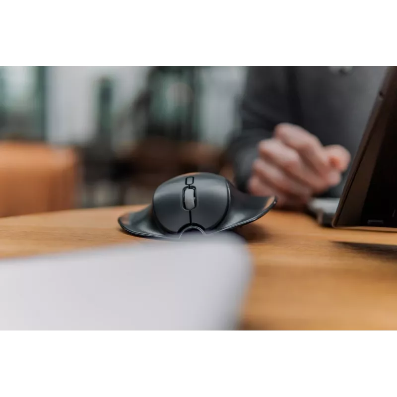 BakkerElkhuizen HandshoeMouse Shift Bluetooth pelė, biuro, ambidekstrinė, optinė, 1000 DPI