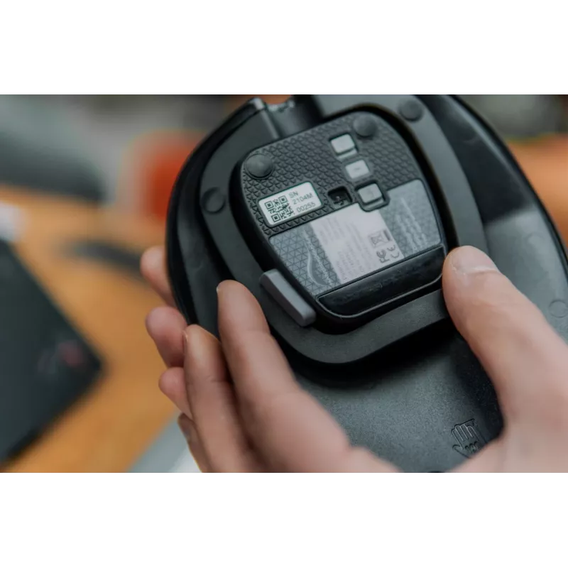 BakkerElkhuizen HandshoeMouse Shift Bluetooth pelė, biuro, ambidekstrinė, optinė, 1000 DPI