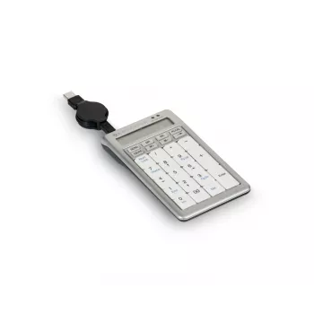 BakkerElkhuizen S-board 840 Numeric skaitmeninis klaviatūros blokas, USB, PC, 1.2 m, šviesiai pilka, balta