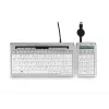 BakkerElkhuizen S-board 840 Numeric skaitmeninis klaviatūros blokas, USB, PC, 1.2 m, šviesiai pilka, balta