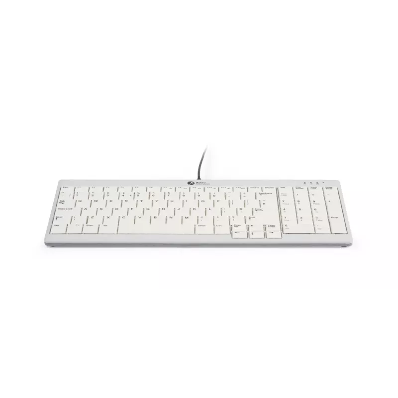 BakkerElkhuizen UltraBoard 960 V2 Compact Standard DE Qwertz – kompaktiška ergonominė klaviatūra su skaitmeniniu bloku