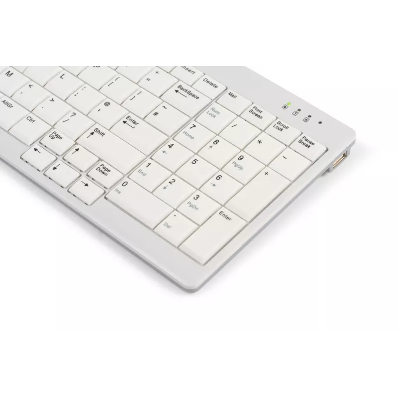 BakkerElkhuizen UltraBoard 960 V2 Compact Standard DE Qwertz – kompaktiška ergonominė klaviatūra su skaitmeniniu bloku