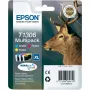 Epson Stag Multipack 3 spalvų T1306 DURABrite Ultra rašalas, Cyan, Magenta, Geltona, pigmentinis rašalas, 1 vnt., Multipakas