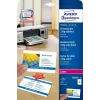 Avery Quick&Clean C32016-10 dvipusiai vizitinės kortelės, 100 vnt., 220 g/m², satino apdaila
