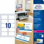 Avery Quick&Clean C32016-10 dvipusiai vizitinės kortelės, 100 vnt., 220 g/m², satino apdaila