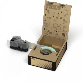 Epson C53S666003 juosta etiketėms juoda ant baltos