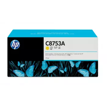 HP C8753A geltona originali kasetė su Vivera rašalu 1 vnt.