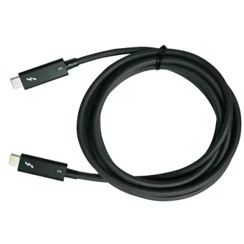 QNAP CAB-TBT315M-40G Thunderbolt kabelis 1,5 m 40 Gbit/s juodas