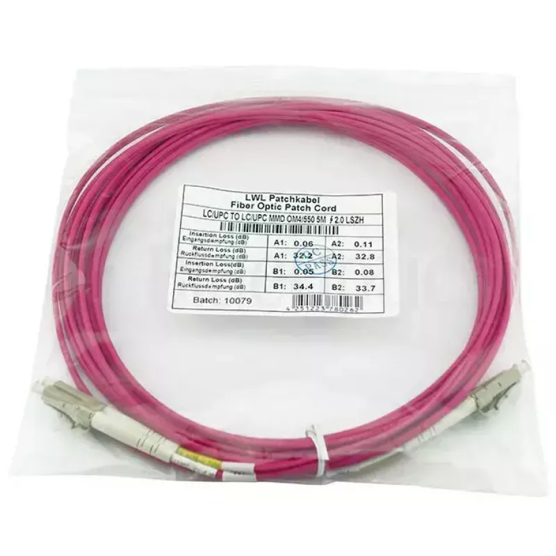 Skaidulinis optinis kabelis BlueOptics CBL-LC-OM4-10M-BO 10 m LC į LC 50 µm