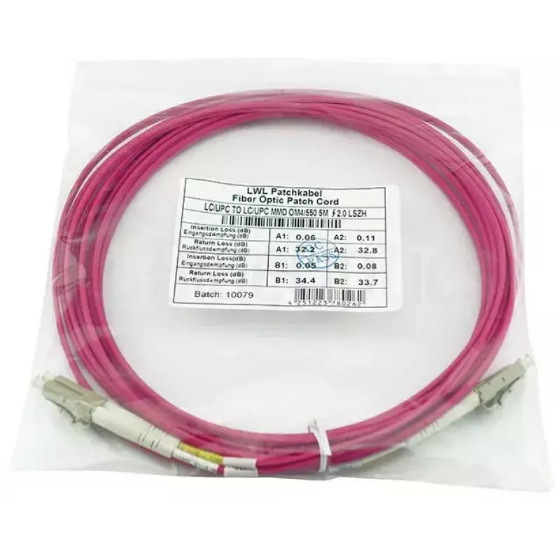 BlueOptics CBL-LC-OM4-20M-BO Skaidulinis kabelis 2x LC 20m OM4
