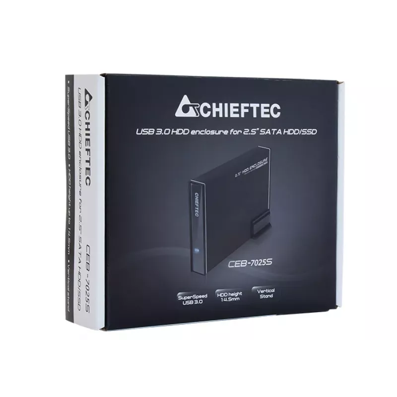 Chieftec CEB-7025S išorinis diskų korpusas HDD/SSD 2,5 colio