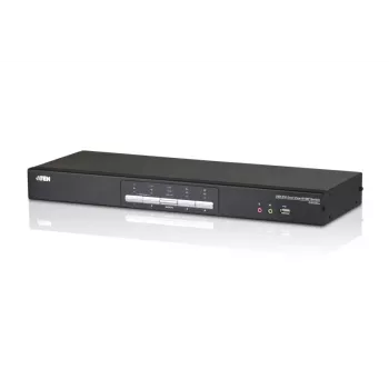 ATEN CS1644A 4 prievadų USB DVI dvigubo vaizdo KVM jungiklis su garsu ir USB 2.0 šakotuvu (įskaitant KVM laidus)