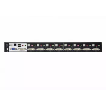 ATEN 8 prievadų USB DVI Dual Link KVM jungiklis su garsu