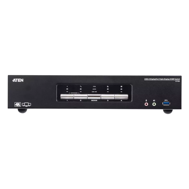 KVMP jungiklis ATEN 4P USB3.0 4K DP TRIPLE VIEW CS1964-AT-G