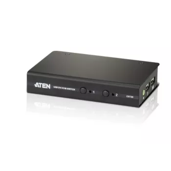 ATEN CS72D 2 prievadų USB DVI KVM jungiklis, juodas