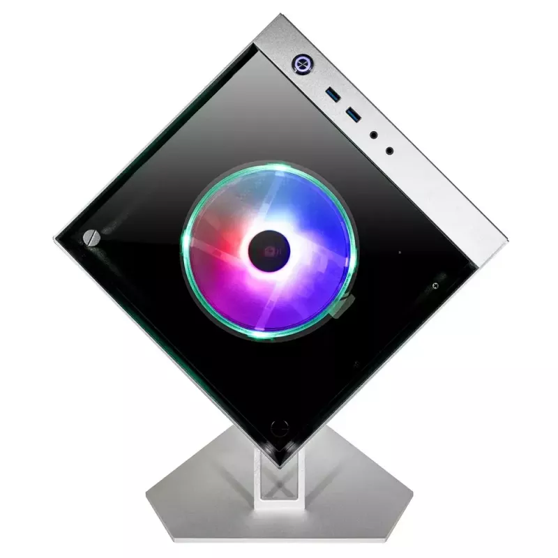 PC korpusas Azza CUBE MINI 805 Cube Silver
