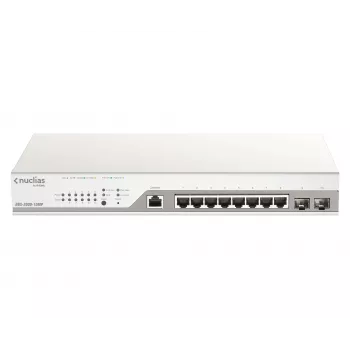 D-Link DBS-2000-10MP/E tinklo jungiklis valdomas L2 Gigabit Ethernet (10/100/1000) Power over Ethernet (PoE) pilkas
