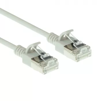 ACT Grey 5 m LSZH U/FTP CAT6A plonas duomenų centro pataisos kabelis su RJ-45 kištukais