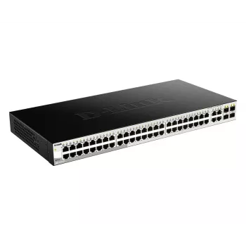 D-Link DGS-1210-52 52 prievadų valdomas gigabito jungiklis su 4 kombinuotais 100/1000 Mbps prievadais