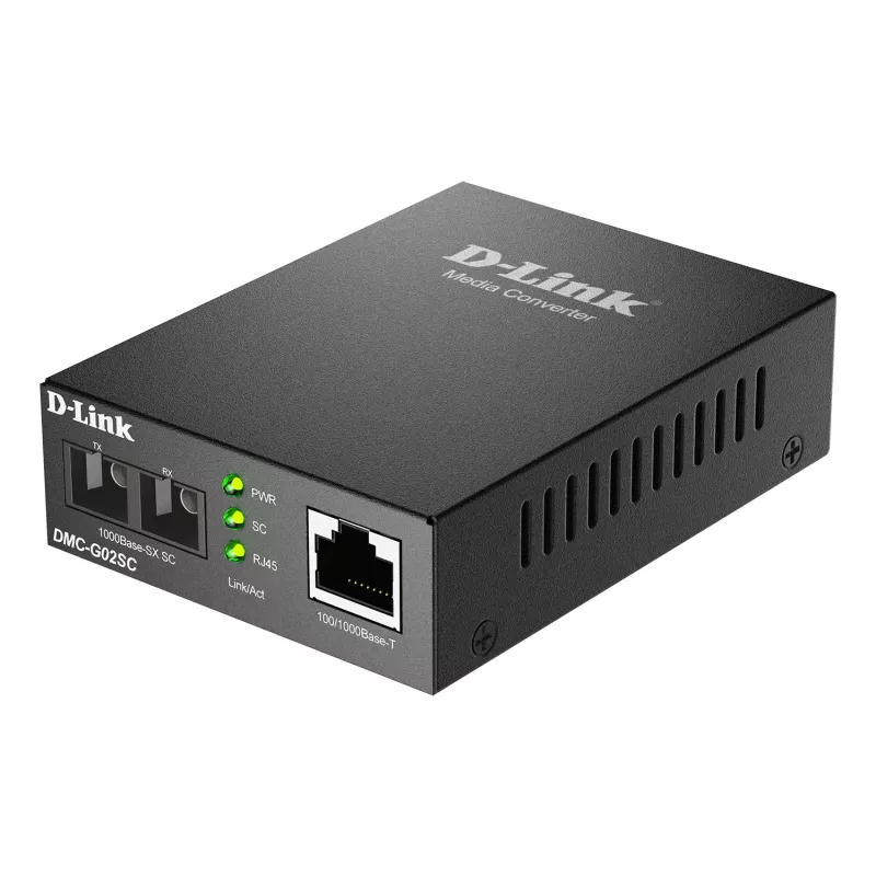 D-Link DMC-G02SC 100/1000Base-T į 1000Base-SX SC daugiamodis medijos keitiklis (550 m)
