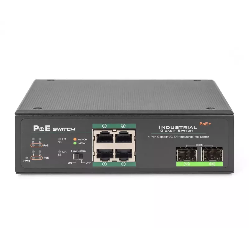 Nevaldomas jungiklis Digitus DN-651109 4 prievadai Gigabit Ethernet PoE