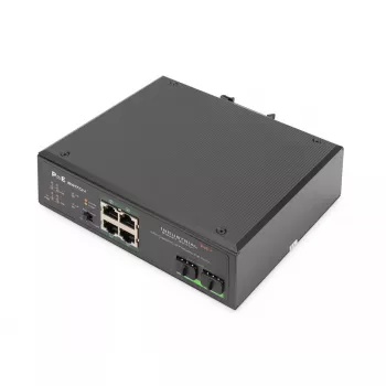 Nevaldomas jungiklis Digitus DN-651109 4 prievadai Gigabit Ethernet PoE