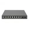Nevaldomas jungiklis Digitus 8 prievadų Gigabit + 2 Gigabit SFP