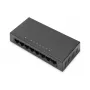 Nevaldomas jungiklis Digitus 8 prievadų 10/100 Mbps Fast Ethernet metaliniame korpuse