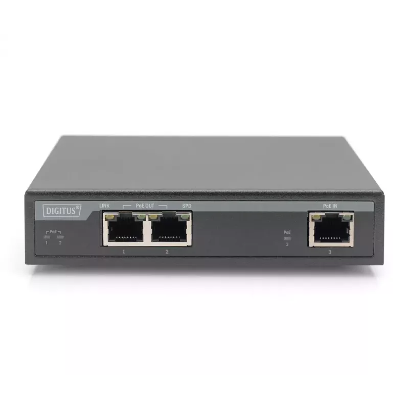 2 prievadų Gigabit 4PPoE prailgintuvas Digitus DN-95127-1