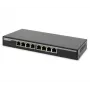 Nevaldomas jungiklis Digitus DN-95340 8 prievadų Gigabit tinklo jungiklis su PoE