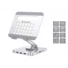 Conceptronic DONN26G sidabrinis daugiafunkcis stovas planšetei su 8-in-1 dokavimo stotele