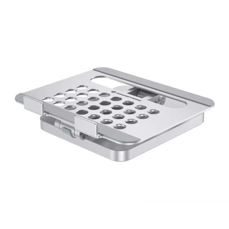 Conceptronic DONN26G sidabrinis daugiafunkcis stovas planšetei su 8-in-1 dokavimo stotele