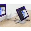 Conceptronic DONN26G sidabrinis daugiafunkcis stovas planšetei su 8-in-1 dokavimo stotele