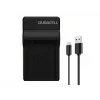 Duracell skaitmeninio fotoaparato akumuliatoriaus įkroviklis, USB, skirtas Olympus BLN-1, juodas, 5 V