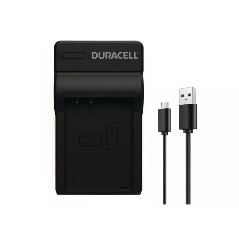 Duracell skaitmeninio fotoaparato akumuliatoriaus įkroviklis, USB, skirtas Olympus BLN-1, juodas, 5 V