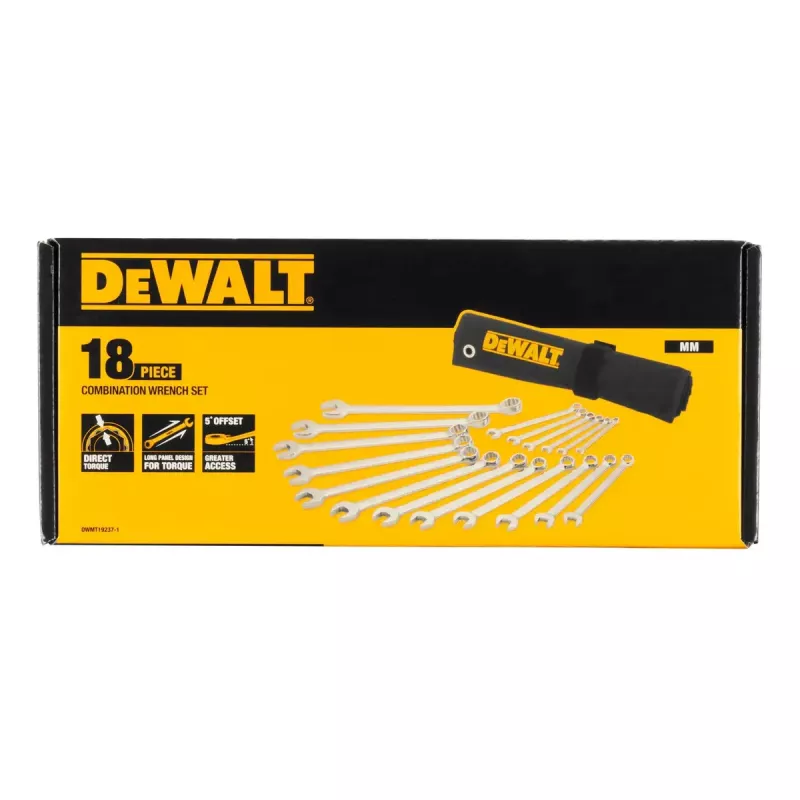 Kombinuotų veržliarakčių rinkinys DeWALT DWMT19237-1 18 vnt.