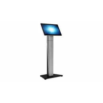 Paspirtukinis stovas „Self Service Floor Stand“ Elo Touch Solutions E514881, plonas dizainas, skirtas interaktyviems ekranams ir liečiamiesiems monitoriams