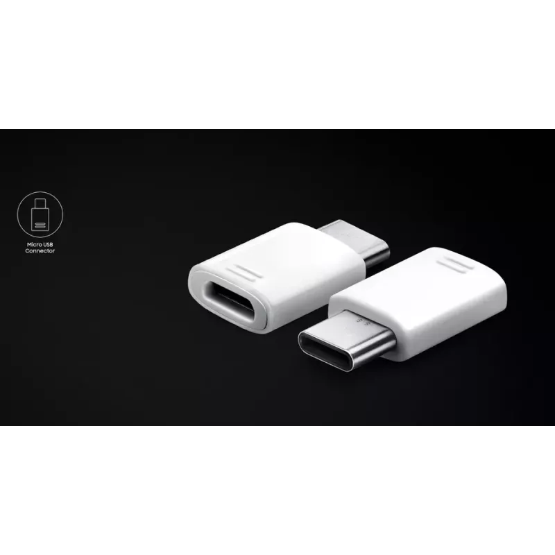 Laidas Samsung EE-GN930 Micro USB USB Type-C baltas