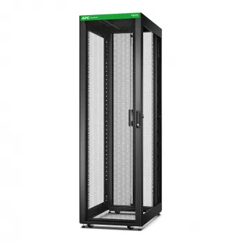 APC Easy Rack ER6200 42U stovas, juodas, su stogu, ratukais, kojelėmis, 4 kronšteinais ir dugnu, be šoninių plokščių, 1991x600x1000 mm