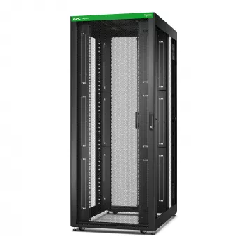 APC Easy Rack ER8220 42U spinta, juoda, su stogu, ratukais, kojelėmis, 4 kronšteinais ir dugnu, be šoninių plokščių, 1991x800x1200 mm