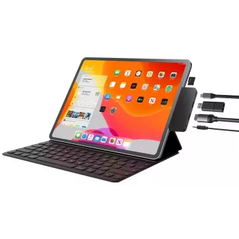 Dokstotelė nešiojamam kompiuteriui EXSYS EX-1222HM USB 3.2 Gen 1 Type-C antracitinė