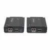 StarTech.com DisplayPort KVM prailgintuvas per šviesolaidį, 4K 60Hz, konsolės prailgintuvo rinkinys, iki 984 pėdų/300 m (daugiamodis) su įmontuotais SFP+ moduliais, 3x USB HID