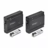 StarTech.com DisplayPort KVM prailgintuvas per šviesolaidį, 4K 60Hz, konsolės prailgintuvo rinkinys, iki 984 pėdų/300 m (daugiamodis) su įmontuotais SFP+ moduliais, 3x USB HID