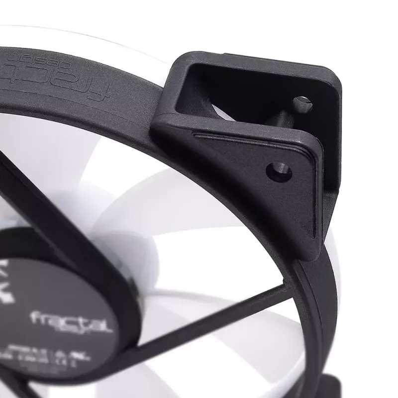 Ventiliatorius Fractal Design Prisma AL-12 12 cm juodas baltas