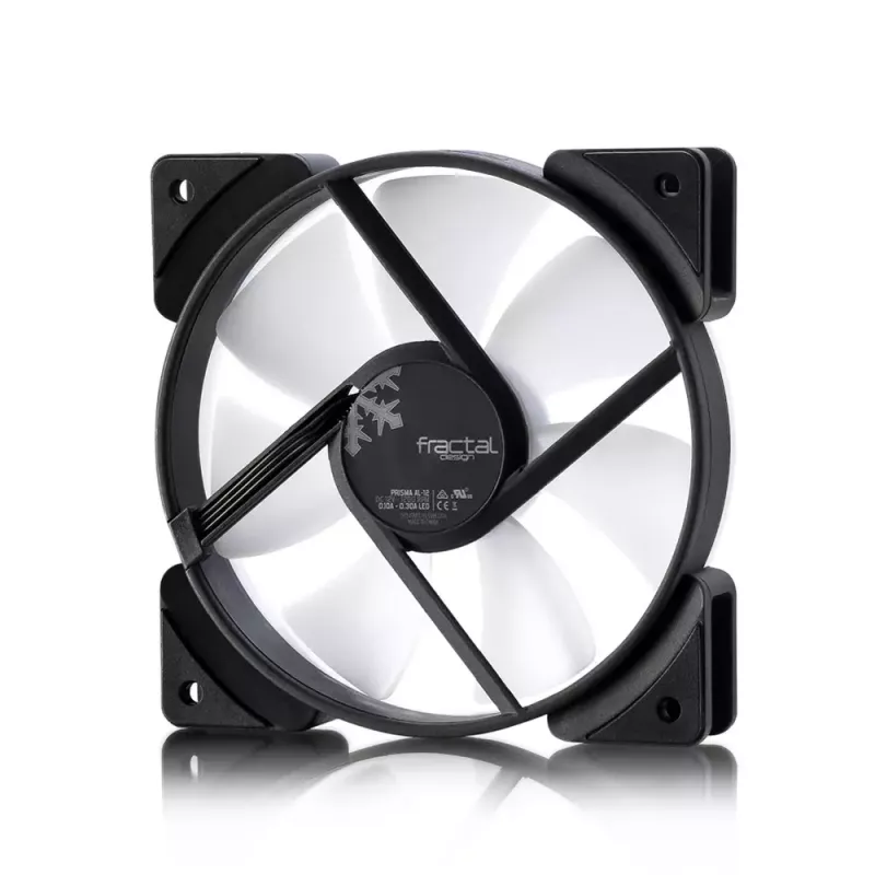 Ventiliatorius Fractal Design Prisma AL-12 12 cm juodas baltas